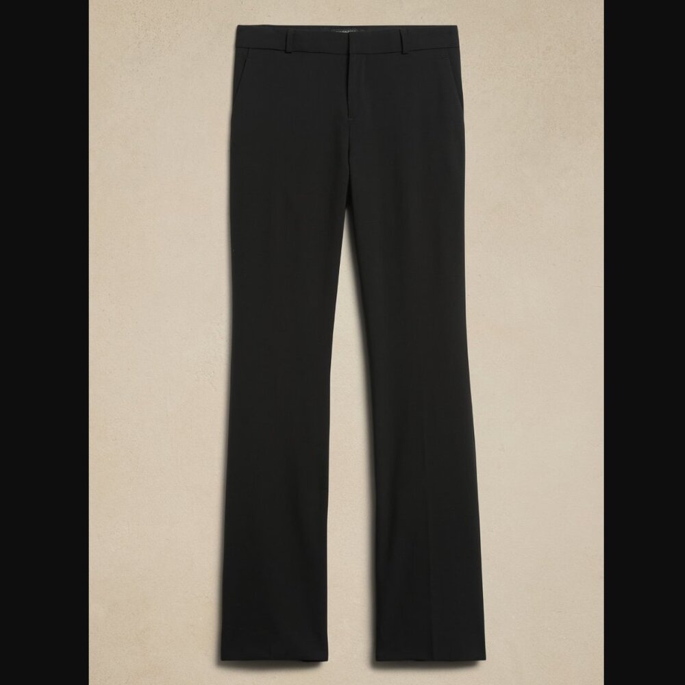 LOGAN BOOTCUT-STRAIGHT WOOL-BLEND PANT